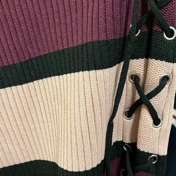 New Look Ribbed Outfit Set Pink and Purple Laced Size XL - Picture 7 of 8